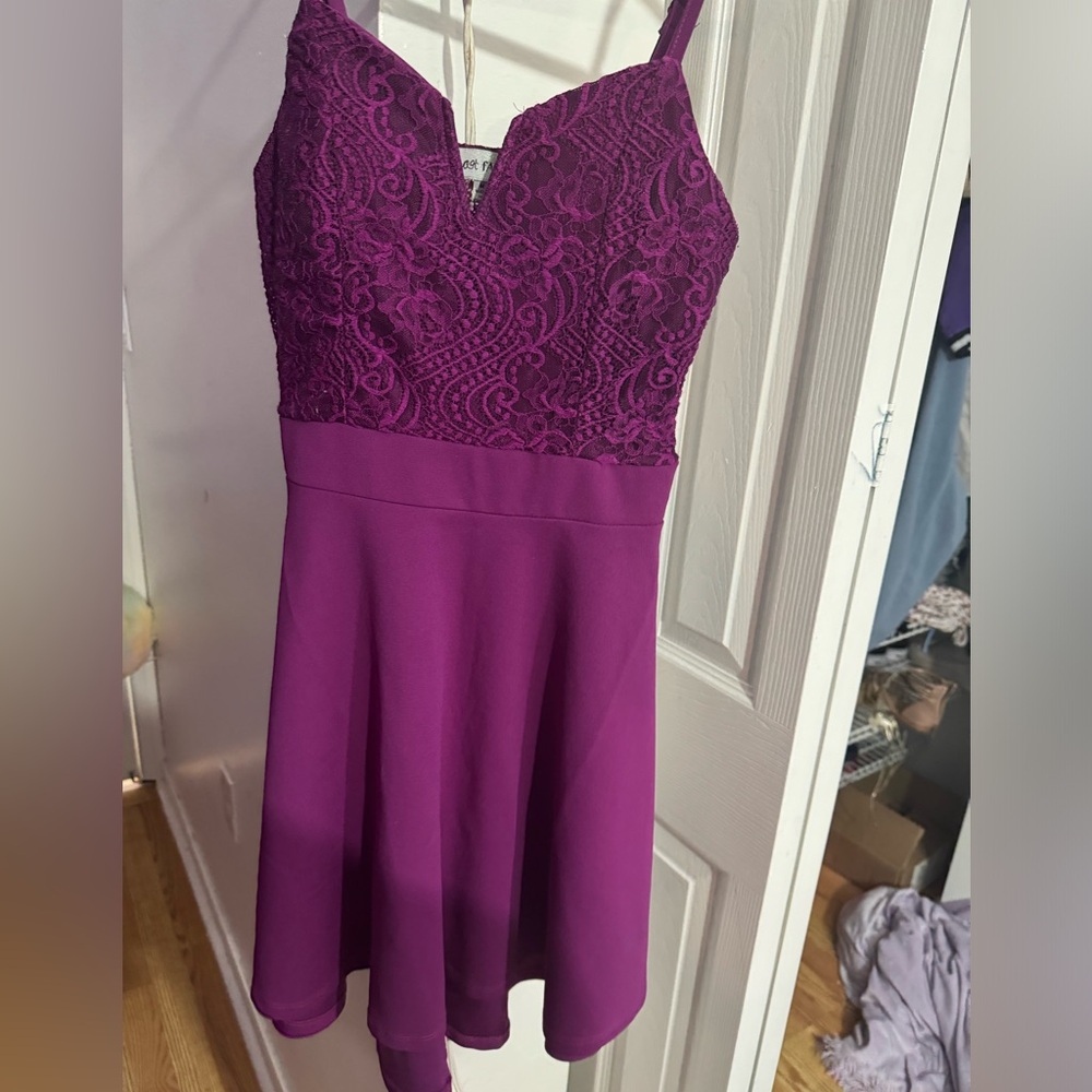 Almost Famous Eggplant Purple Dress